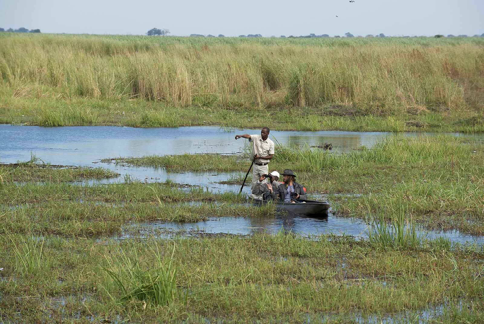 Linyanti Expeditions: Mokorotour durch die Sümpfe Linyanti Expeditions: Mokorotour durch die Sümpfe