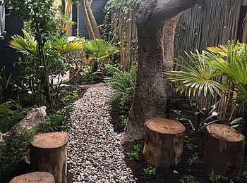 Tree House Boutique Hotel: Garten Tree House Boutique Hotel: Garten