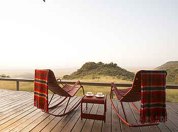 Angama Mara: Aussicht von der Veranda Angama Mara: Aussicht von der Veranda