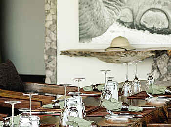 Chem Chem Lodge: Dinnertafel Chem Chem Lodge: Dinnertafel