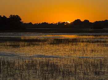 Jacana Camp: Sonnenuntergang Jacana Camp: Sonnenuntergang