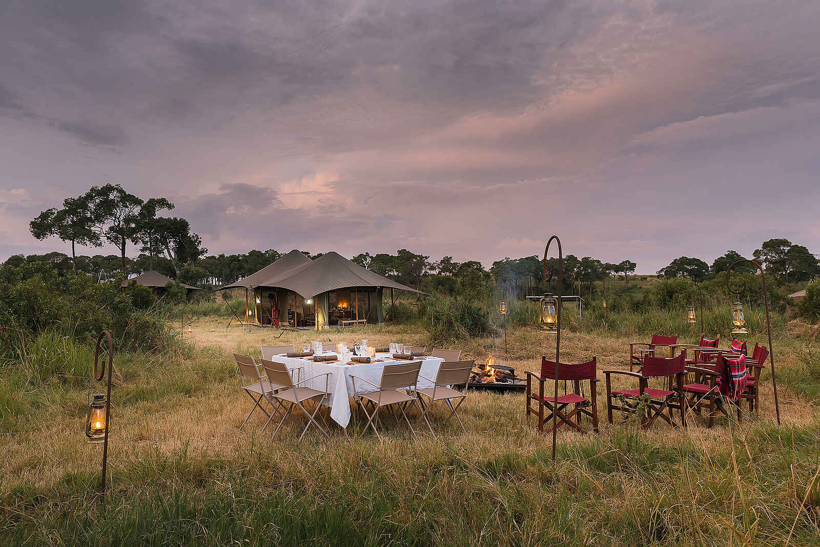 Angama Safari Camp: An der Boma Angama Safari Camp: An der Boma