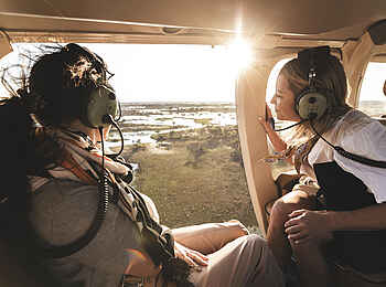 Little Mombo Camp: Aus dem Flugzeug