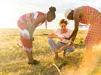 Saruni Eagle View: Beim Spurenlesen Saruni Eagle View: Beim Spurenlesen