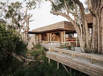 Vumbura Plains Camp: Terrasse