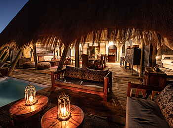 Selinda Suite: Sundowner am Plunge Pool