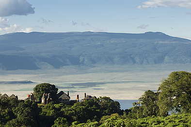 andbeyond Ngorongoro Crater Lodge: Aussicht vom Kraterrand