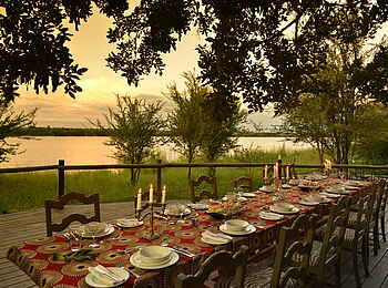 Chobe Bakwena Lodge: Open Air Dinner