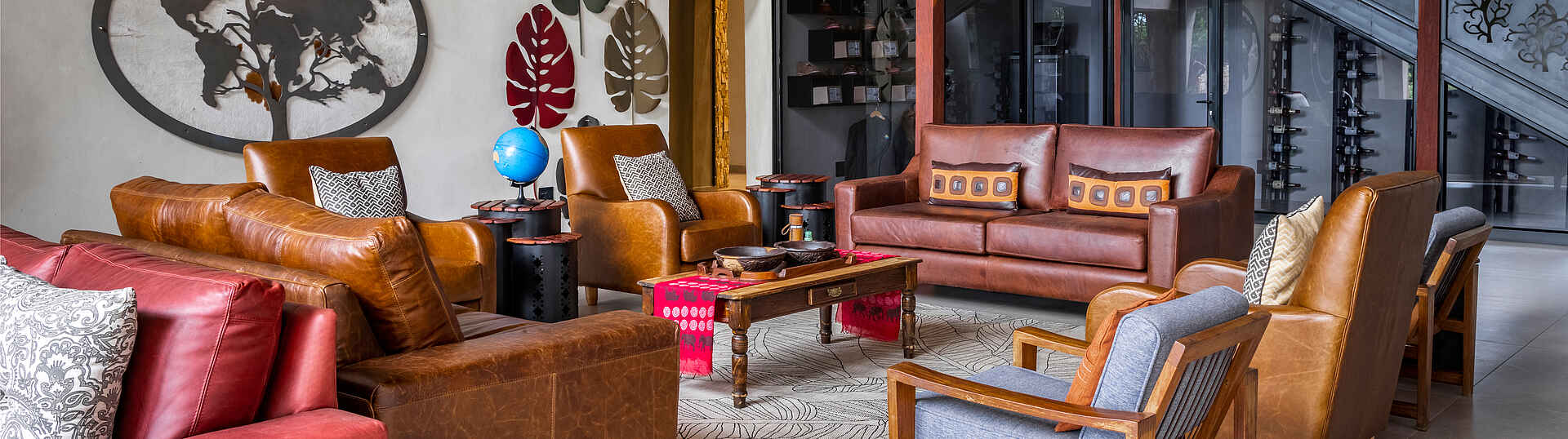 Chobe River Lodge: die stylische Lounge Chobe River Lodge: die stylische Lounge