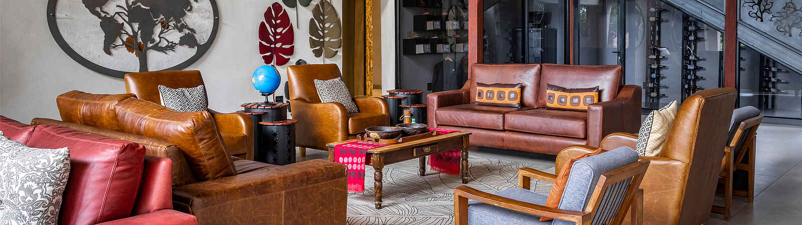 Chobe River Lodge: die stylische Lounge Chobe River Lodge: die stylische Lounge