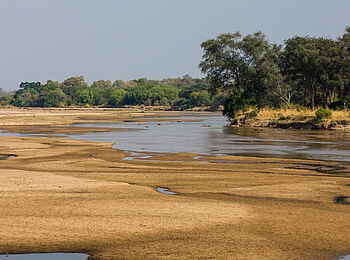 Luambe Camp: Die Sandbänke des Luangwa Rivers Luambe Camp: Die Sandbänke des Luangwa Rivers