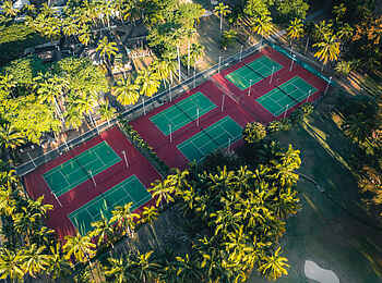 Shandrani Beachcomber Resort and Spa: Tennisplätze Shandrani Beachcomber Resort and Spa: Tennisplätze