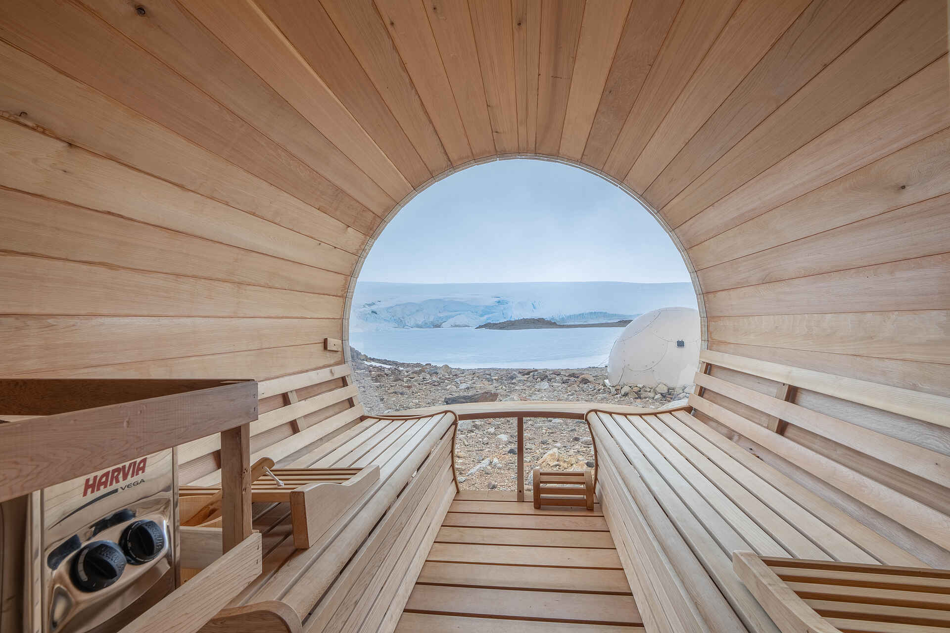 Whichaway Camp: Eine Sauna mit toller Aussicht