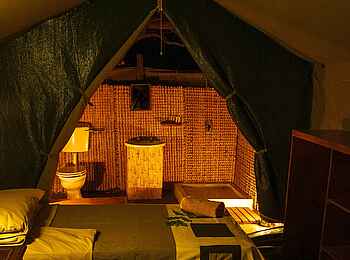 Chilo Mahove Tented Camp: Gästebad Chilo Mahove Tented Camp: Gästebad