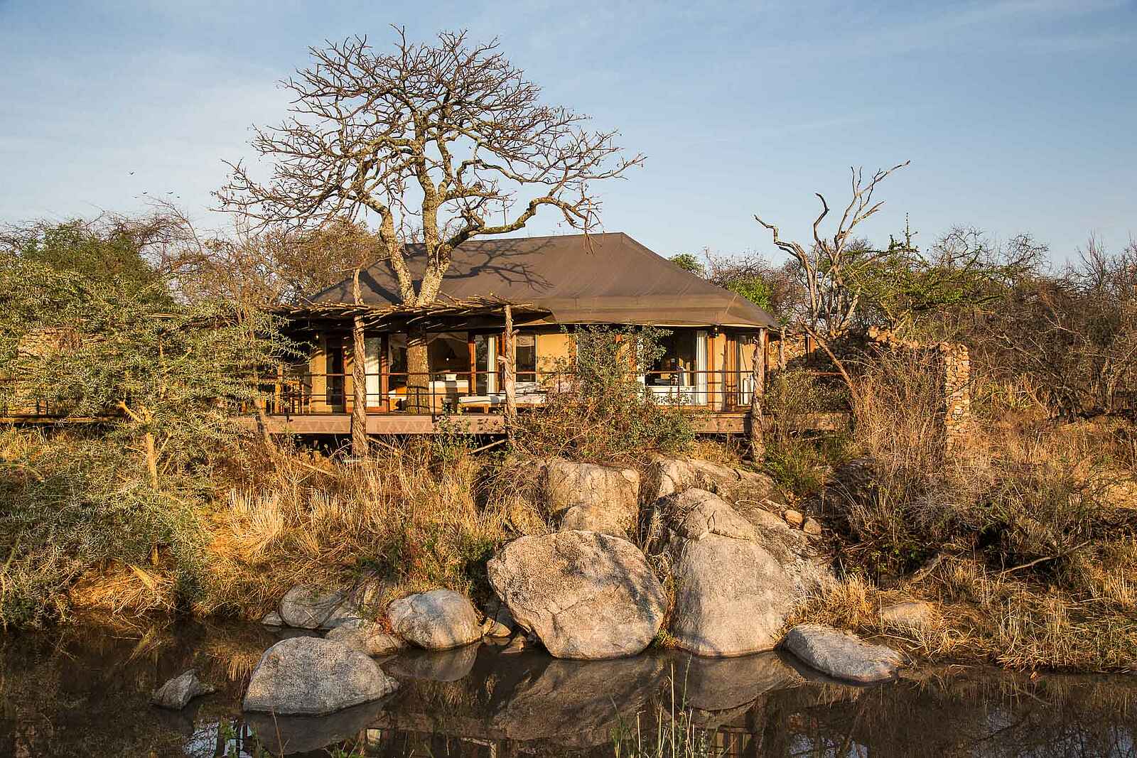 Legendary Mwiba Lodge: Zeltsuite mit Veranda Legendary Mwiba Lodge: Zeltsuite mit Veranda
