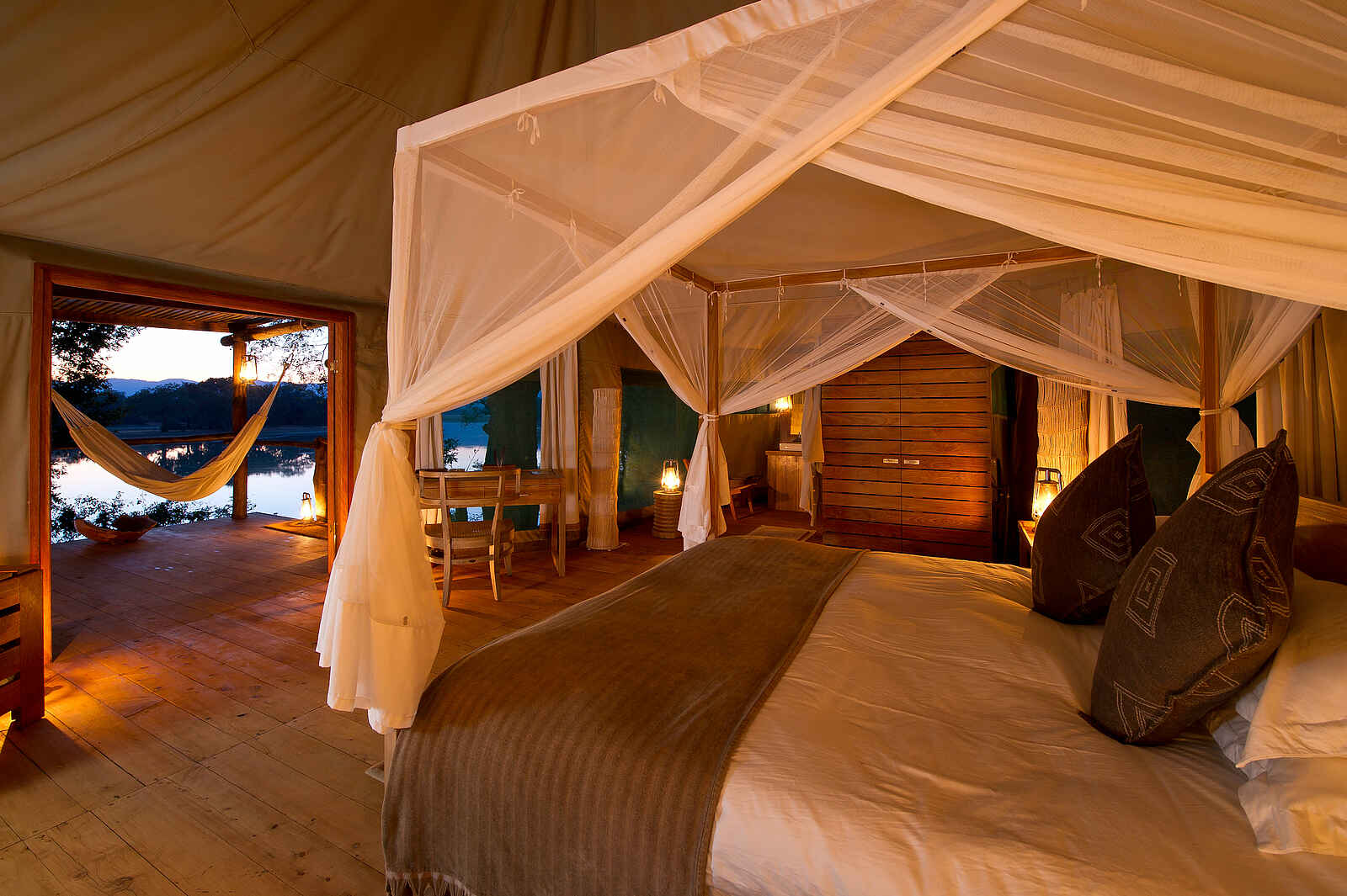 Chindeni Bushcamp: Schlafraum Chindeni Bushcamp: Schlafraum