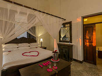 Ibo Island Lodge: Kipira Zimmer hergerichtet für Honeymooner