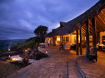 Ol Donyo Lodge: Blick auf die Boma Ol Donyo Lodge: Blick auf die Boma