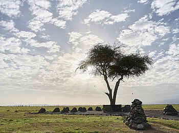 Sanctuary Tambarare Lodge: Nashorn Friedhof Sanctuary Tambarare Lodge: Nashorn Friedhof