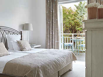 The Plettenberg: Schlafzimmer mit Balkon in der Villa Beach House