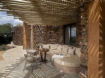 andBeyond Suyian Lodge: Die überdachte Terrasse einer Suite andBeyond Suyian Lodge: Die überdachte Terrasse einer Suite