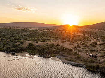 Ecca Lodge: Sonnenuntergang Ecca Lodge: Sonnenuntergang