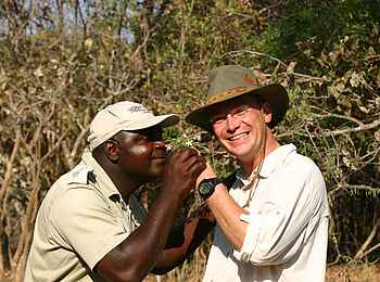 Kafunta River Lodge: Gast und Guide