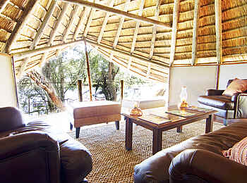 Lagoon Camp: Blick aus der Lounge Lagoon Camp: Blick aus der Lounge