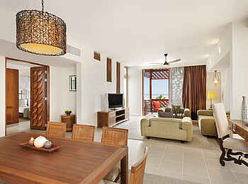 Melia Zanzibar: Wohnzimmer einer Suite Melia Zanzibar: Wohnzimmer einer Suite
