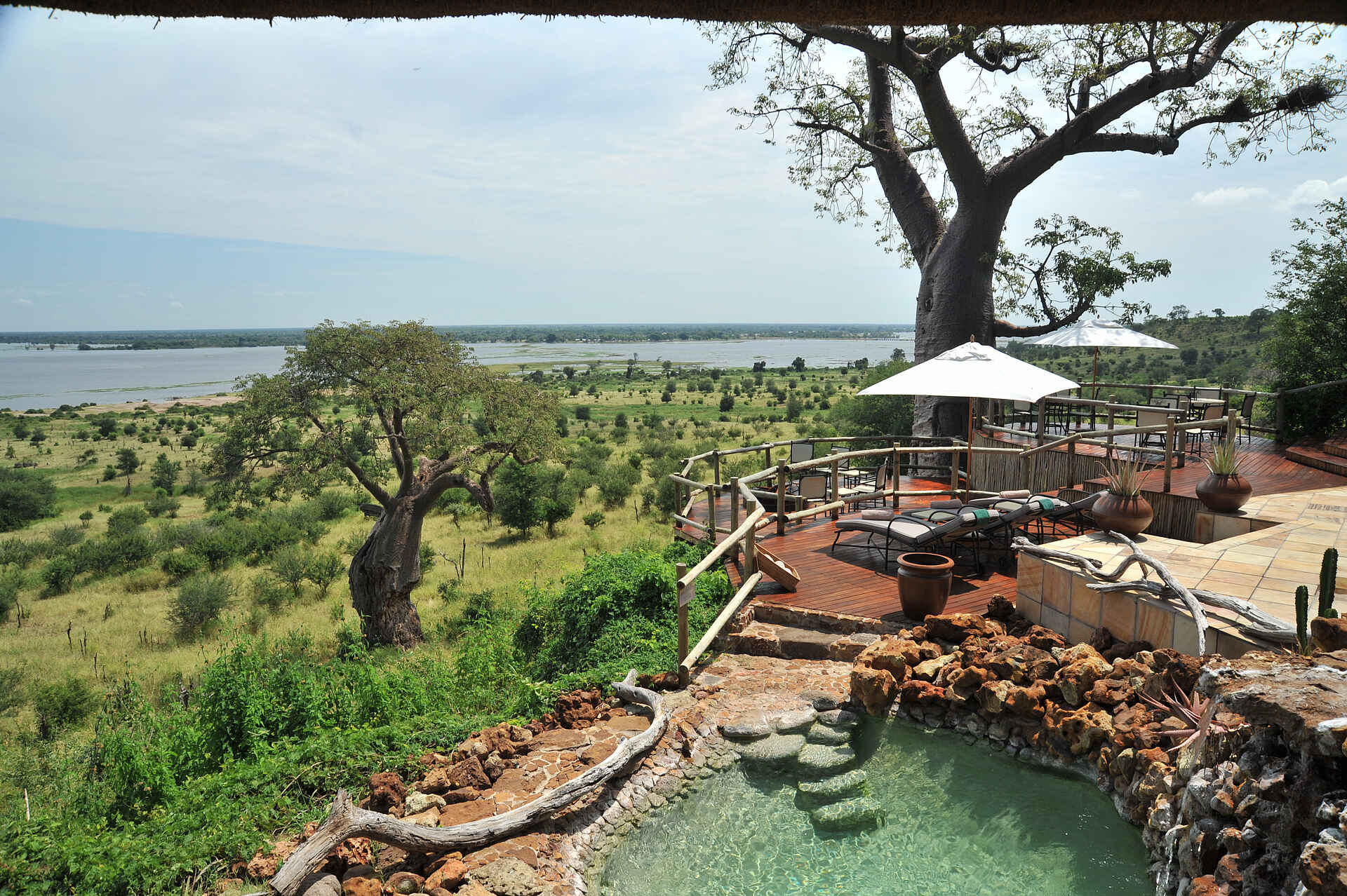 Afrika, afrikarma, Botsuana, Botswana, Chobe, Chobe Forest Reserve, Chobe National Park, Chobe Nationalpark, Chobe River, Fauna, Flussfahrt, Lodge, Ngoma, Ngoma Safari Lodge, Nordbotswana, nördlicher Chobe Nationalpark, Northern Botsuana, northern Chobe, Pirschfahrt, Reise, reisen, Reiseveranstalter, Safari, Southern Africa, Urlaub, Vollpension, Aktivitäten, Main Area, Plunge Pool, Pool