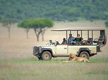 Singita Kilima Villa: Pirschfahrt Singita Kilima Villa: Pirschfahrt