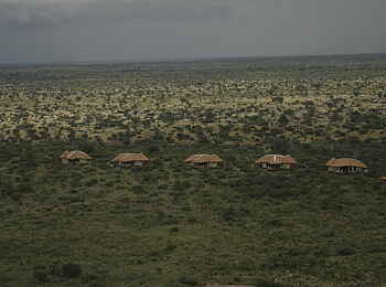 Tau Pan Camp: Chalets aus der Luft