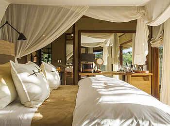 Legendary Mwiba Lodge: Doppelbett Legendary Mwiba Lodge: Doppelbett