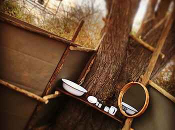 Ntemwa Busanga Bushcamp: Badezimmer im Freien