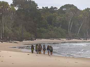 Sette Cama Eco Camp: Strandwanderung