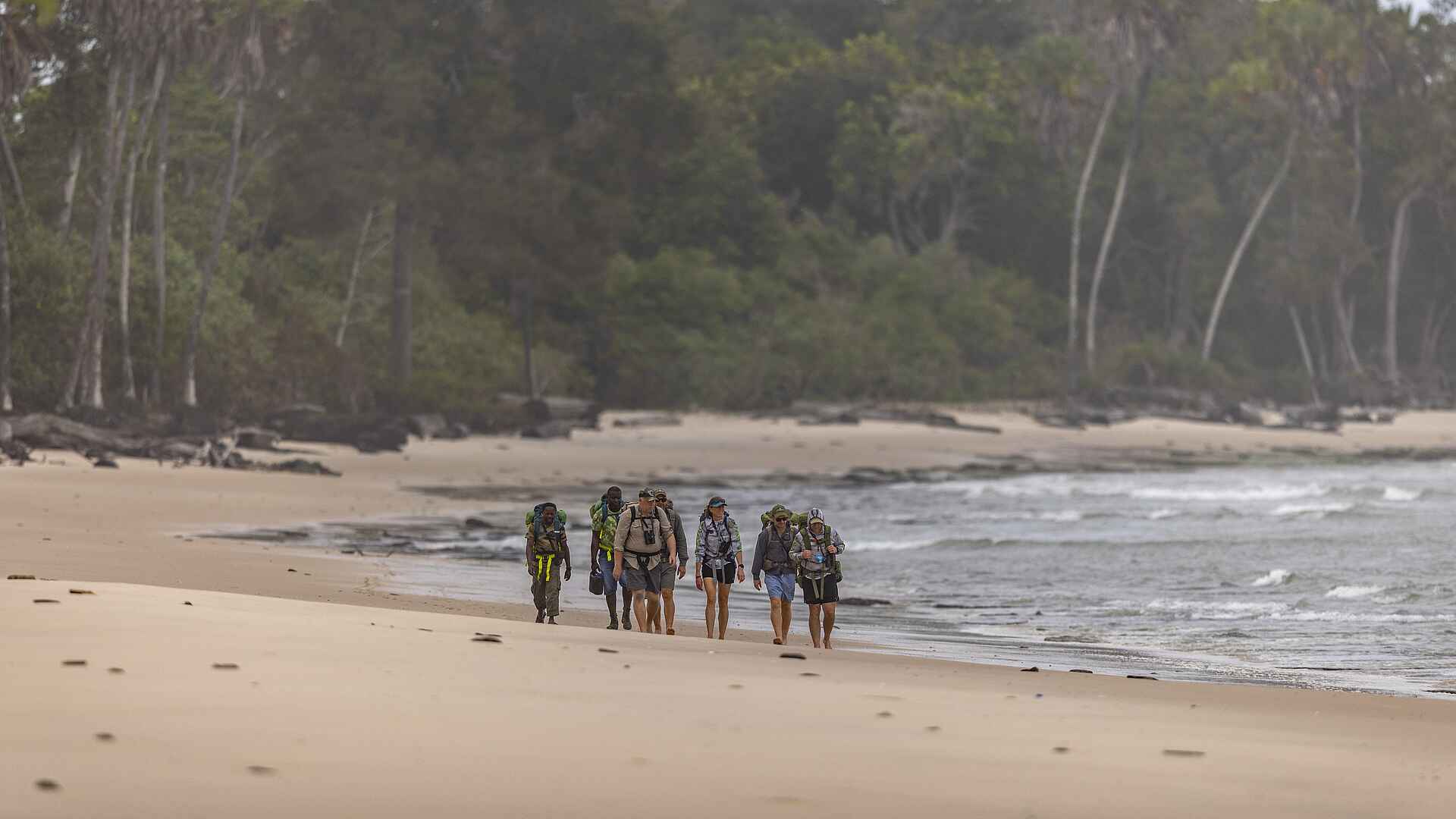 Sette Cama Eco Camp: Strandwanderung