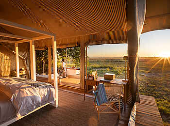 Monachira Camp: Aussicht von einem Gästezelt Monachira Camp: Aussicht von einem Gästezelt