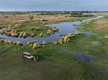 Nkasa Linyanti: Kaffeepause bei einer Pirschfahrt Nkasa Linyanti: Kaffeepause bei einer Pirschfahrt