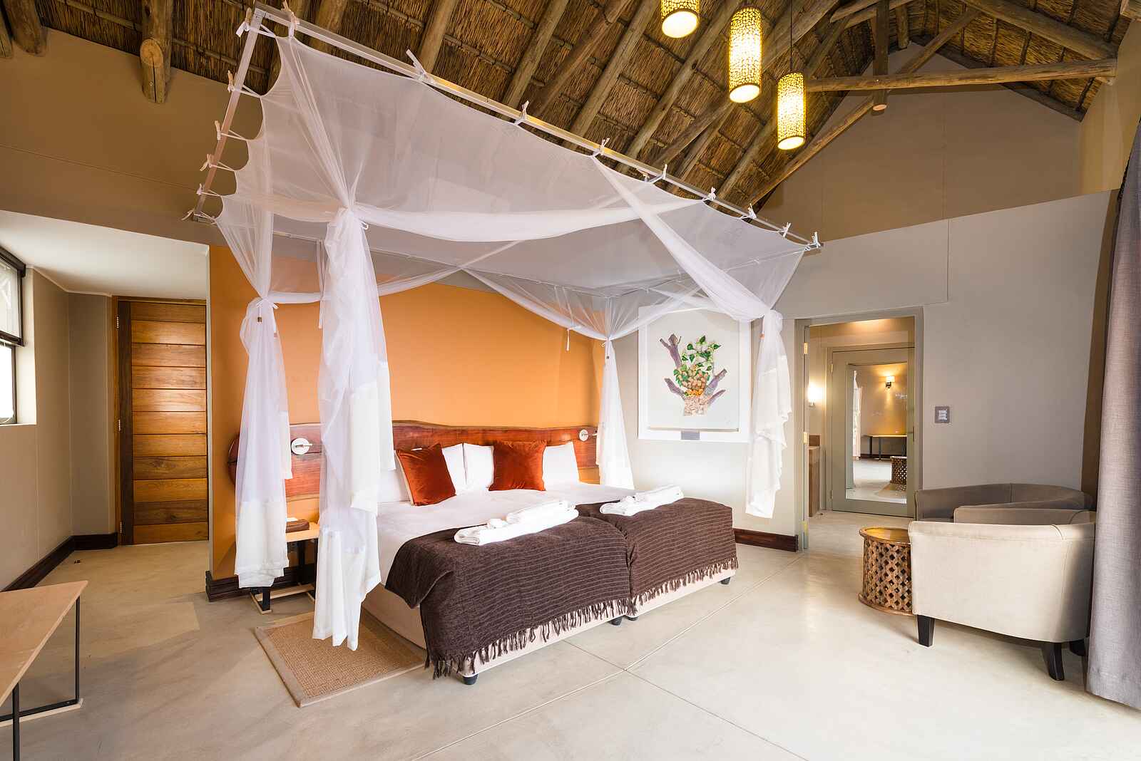 Safarihoek Lodge: Zweites luxury Schlafzimmer mit Twin Betten Safarihoek Lodge: Zweites luxury Schlafzimmer mit Twin Betten