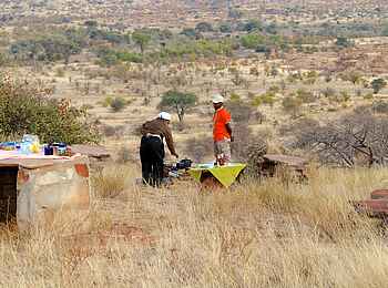 Tuli Safari Lodge Mashatu: Buschmahlzeit