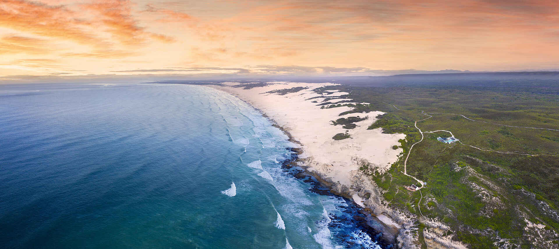 Morukuru Beach Lodge: Blick auf die Küste