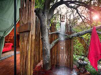 Jack's Camp: Private Außendusche