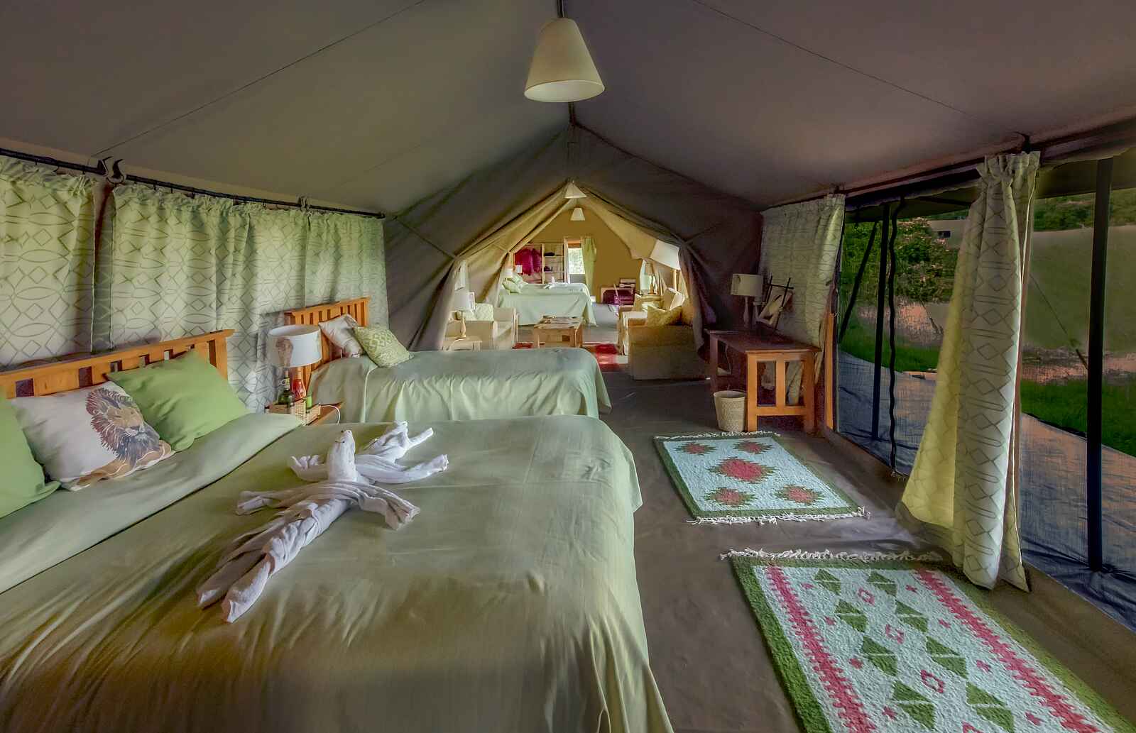 Porini Lion Camp: Das Familienzelt Porini Lion Camp: Das Familienzelt