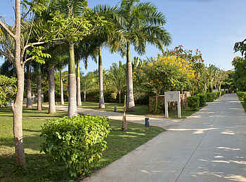 Melia Zanzibar: Weg zu den Gästezimmern Melia Zanzibar: Weg zu den Gästezimmern