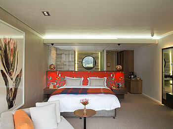 Mont Rochelle Hotel & Vineyard: Cabernet Room Bett Mont Rochelle Hotel & Vineyard: Cabernet Room Bett