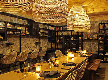 Namiri Plains Camp: Privates Abendessen Namiri Plains Camp: Privates Abendessen