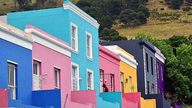 POD Camps Bay Boutique Hotel: Bunte Häuser im Bo-Kaap-Viertel in Kapstadt POD Camps Bay Boutique Hotel: Bunte Häuser im Bo-Kaap-Viertel in Kapstadt