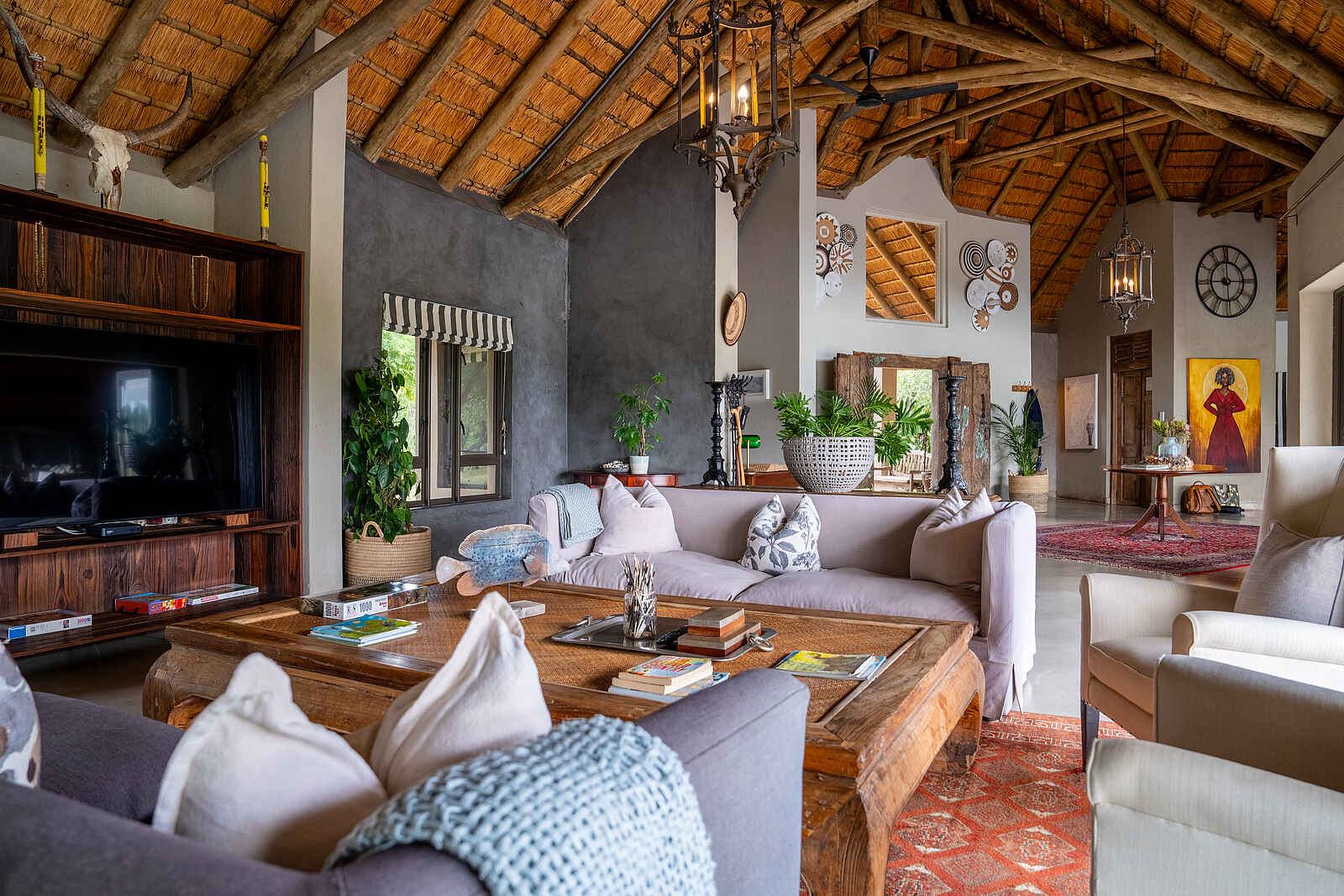 Siviti Timbavati Plains Lodge: Die Lobby Lounge Siviti Timbavati Plains Lodge: Die Lobby Lounge