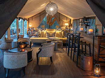 Gomoti Private Camp: Bar in der Lounge
