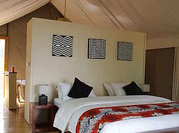 Ruzizi Tented Lodge: Luxus-Schlafzimmer im Baumhaus